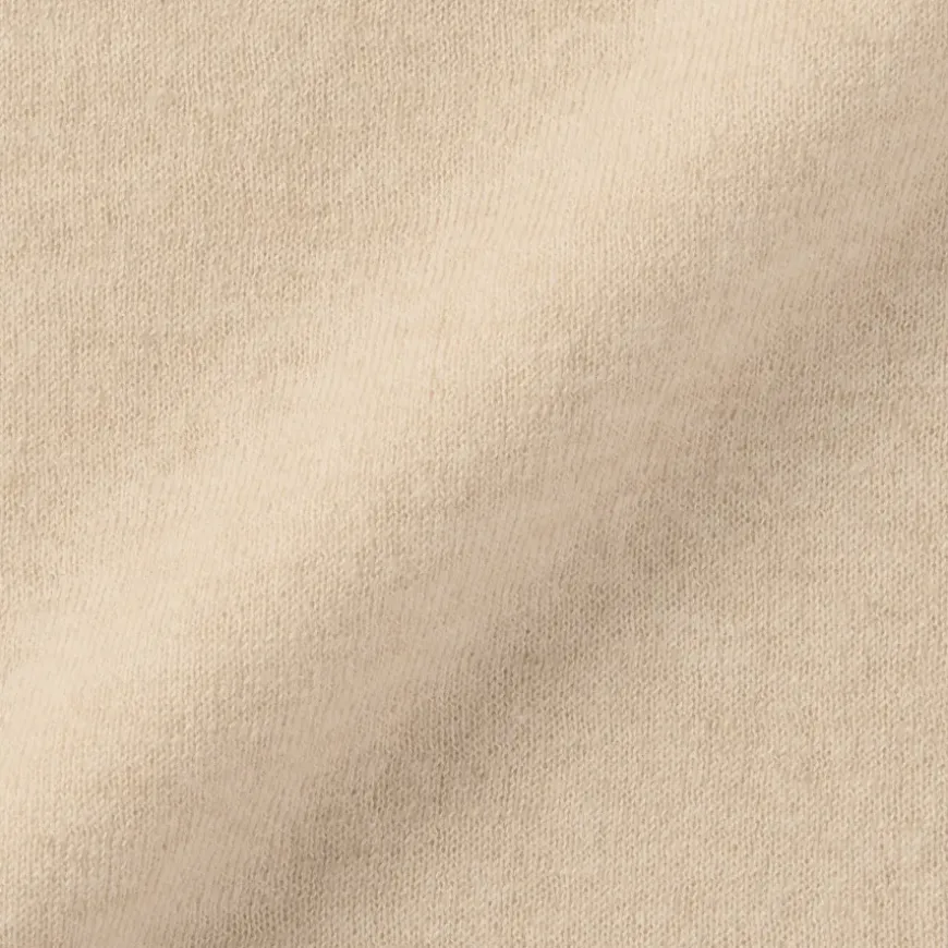 Labo Women's Natural Cashmere V Neck Cardigan