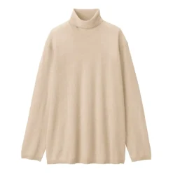 Labo Women's Natural Cashmere Turtleneck Sweater