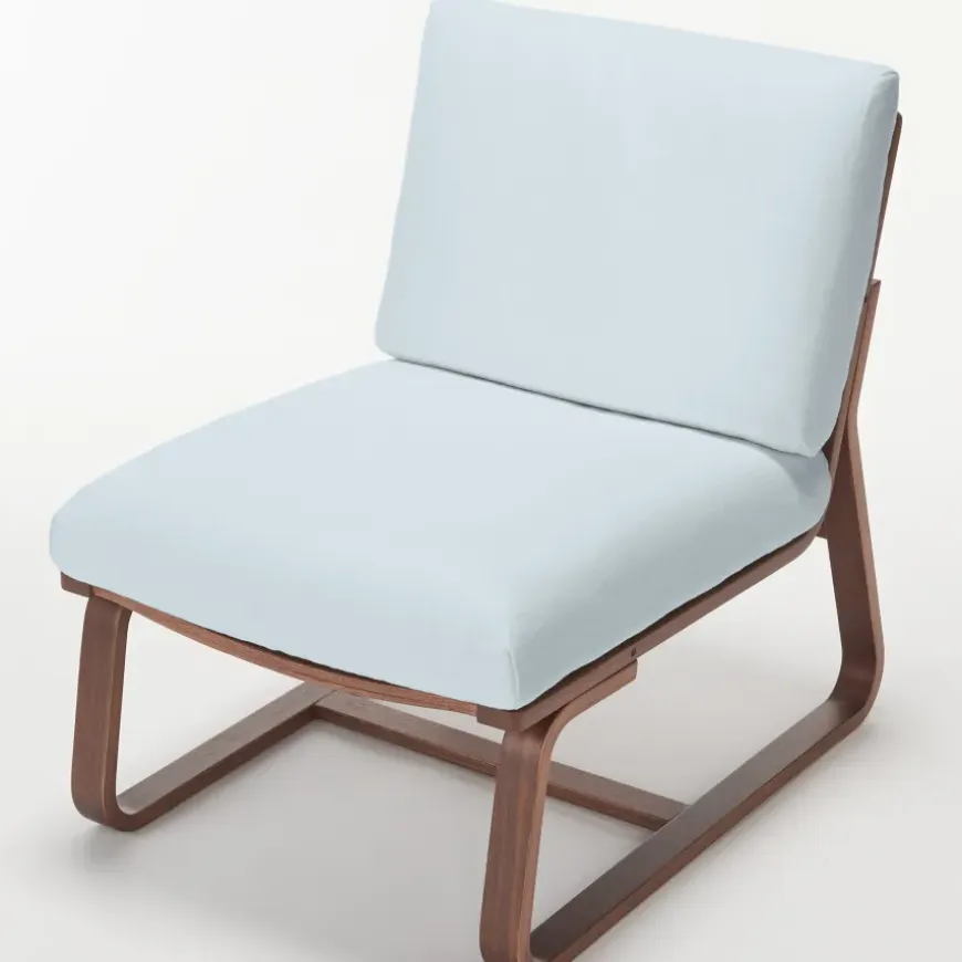 Living Dining Sofa Chair - Walnut (Cover Sold Separately)
