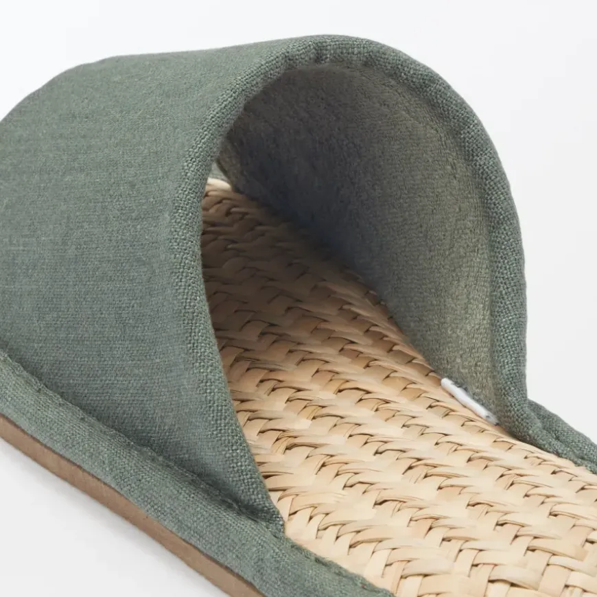 Malay Grass Open Toe Slippers