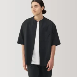 Men's Breathable Half Sleeve Collar Shirt