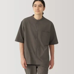Men's Breathable Half Sleeve Collar Shirt