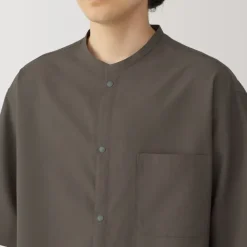 Men's Breathable Half Sleeve Collar Shirt