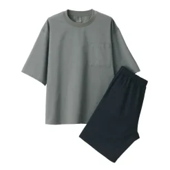 Men's Breathable Short Sleeve Loungewear Set