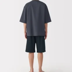 Men's Breathable Short Sleeve Loungewear Set
