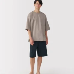 Men's Breathable Short Sleeve Loungewear Set