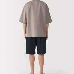 Men's Breathable Short Sleeve Loungewear Set