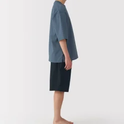 Men's Breathable Short Sleeve Loungewear Set