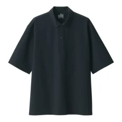 Men's Breathable Wide Half Sleeve Woven Polo Shirt