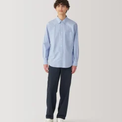 Men's Broadcloth Striped Long Sleeve Shirt