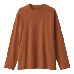 Men's Brushed Crew Neck Long Sleeve T-Shirt