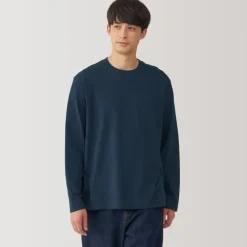 Men's Brushed Crew Neck Long Sleeve T-Shirt