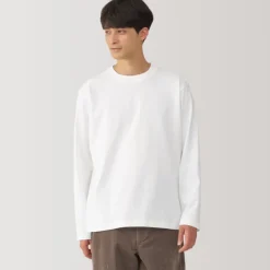 Men's Brushed Crew Neck Long Sleeve T-Shirt