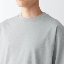 Men's Brushed Jersey Crew Neck Long Sleeve T-Shirt