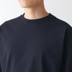 Men's Brushed Jersey Crew Neck Long Sleeve T-Shirt