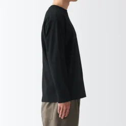 Men's Brushed Jersey Crew Neck Long Sleeve T-Shirt
