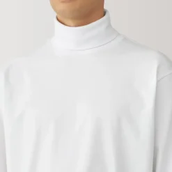 Men's Brushed Turtleneck Long Sleeve T-Shirt