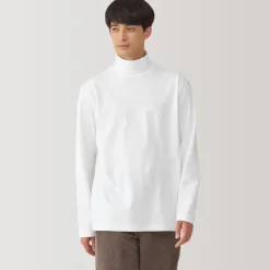 Men's Brushed Turtleneck Long Sleeve T-Shirt