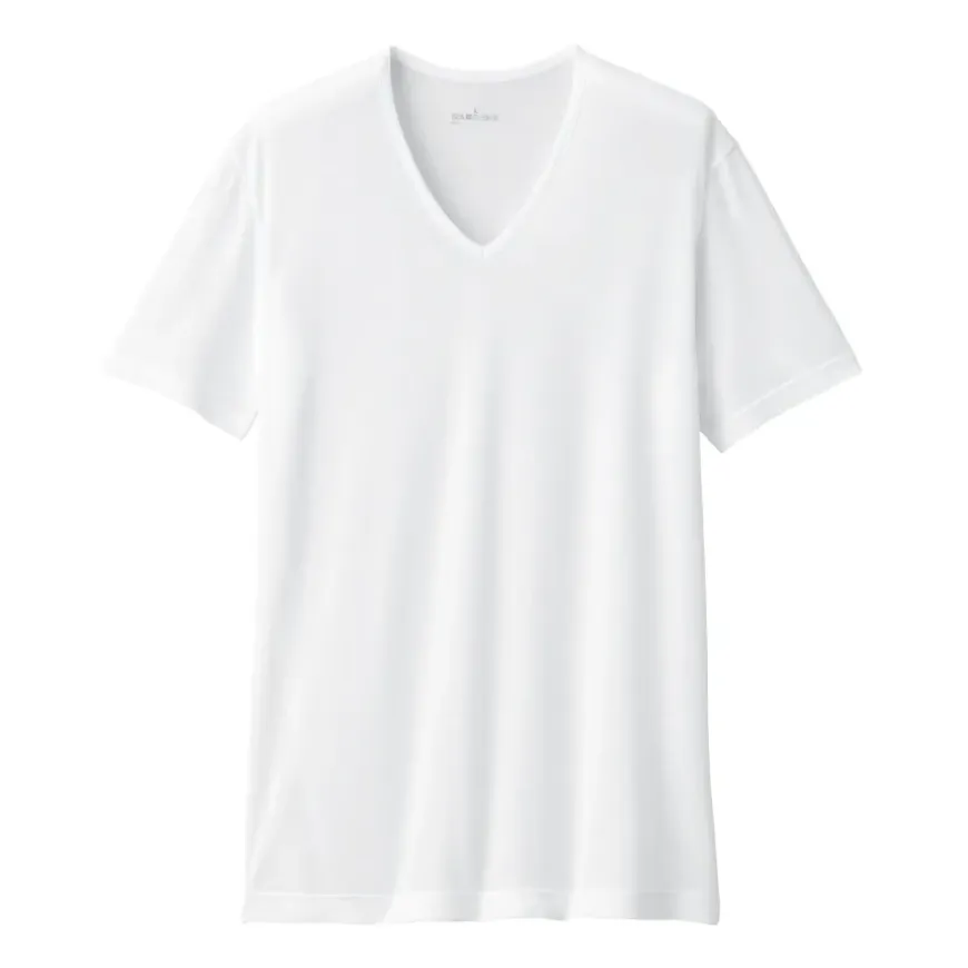 Men's Cool Touch Smooth V-Neck Short Sleeve T-Shirt