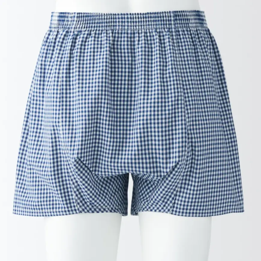Men's Cotton Broadcloth Front Open Trunks