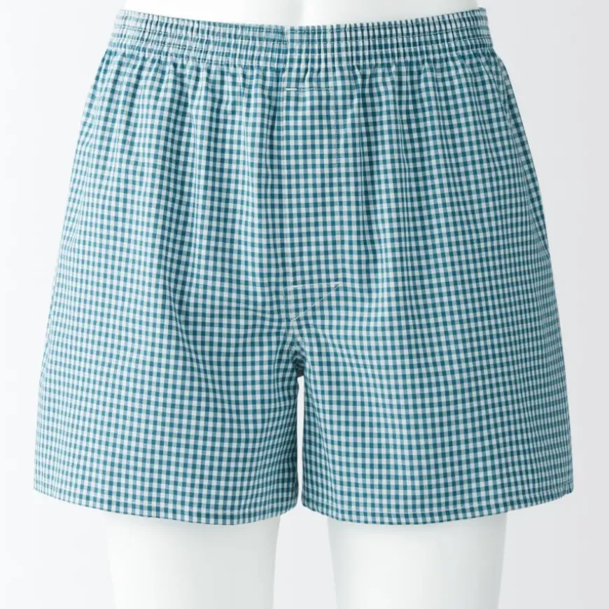 Men's Cotton Broadcloth Front Open Trunks