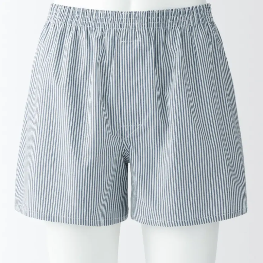 Men's Cotton Broadcloth Front Open Trunks