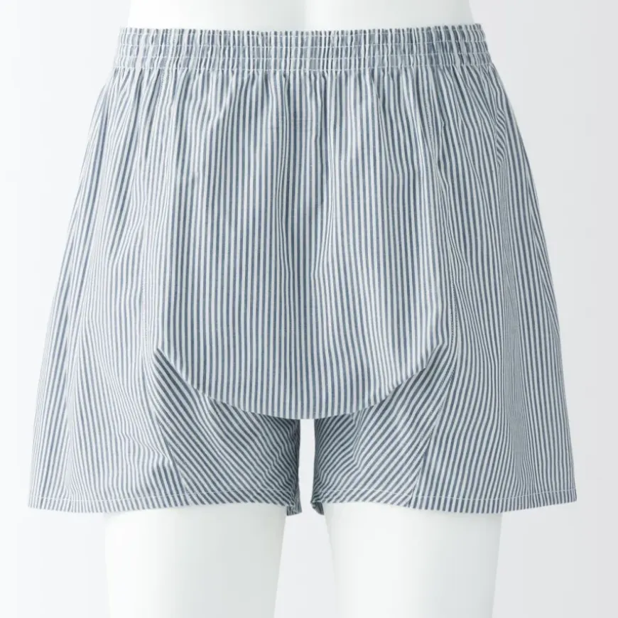 Men's Cotton Broadcloth Front Open Trunks