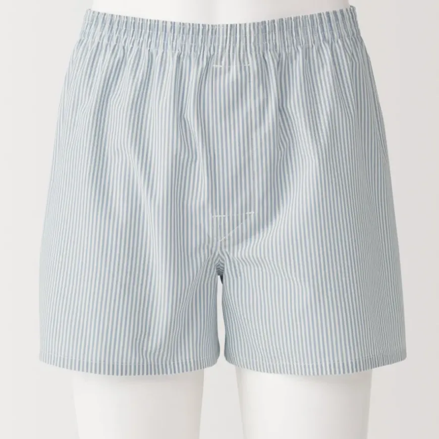 Men's Cotton Broadcloth Front Open Trunks