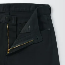 Men's Denim Regular Fit Pants Black (L 32inch / 82cm)