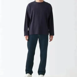 Men's Denim Regular Pants - Dark Navy (L 32inch / 82cm)