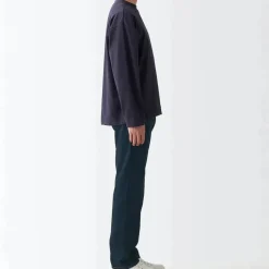 Men's Denim Regular Pants - Dark Navy (L 32inch / 82cm)