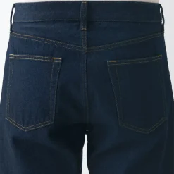Men's Denim Regular Pants - Dark Navy (L 32inch / 82cm)