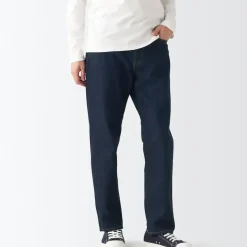 Men's Denim Regular Pants Dark Navy (L 30inch / 76cm)