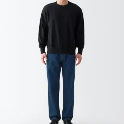 Men's Denim Regular Pants Blue (L 32inch / 82cm)