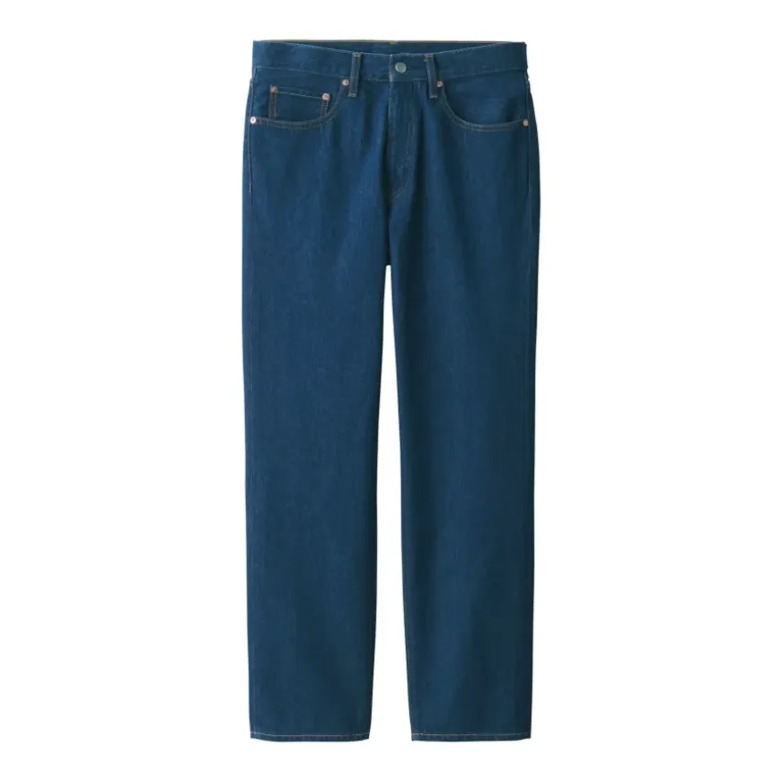 Men's Denim Regular Pants Blue (L 30inch / 76cm)