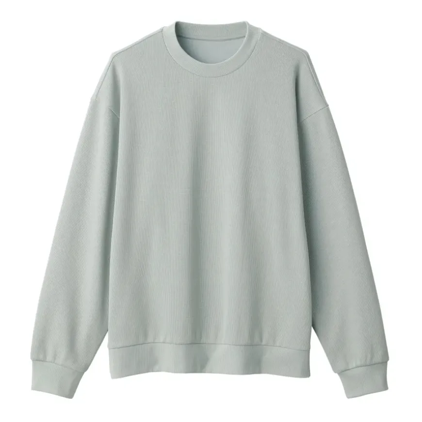 Men's Double Knitted Crew Neck Pullover