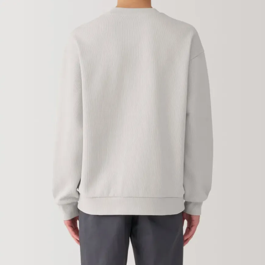 Men's Double Knitted Crew Neck Pullover