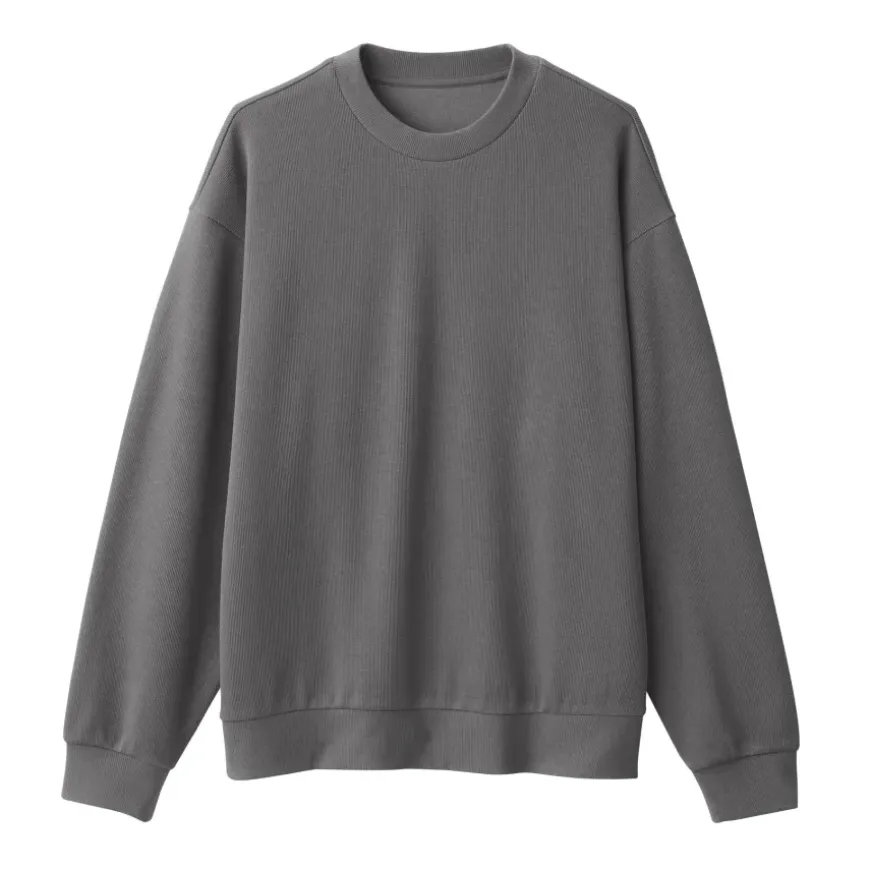 Men's Double Knitted Crew Neck Pullover