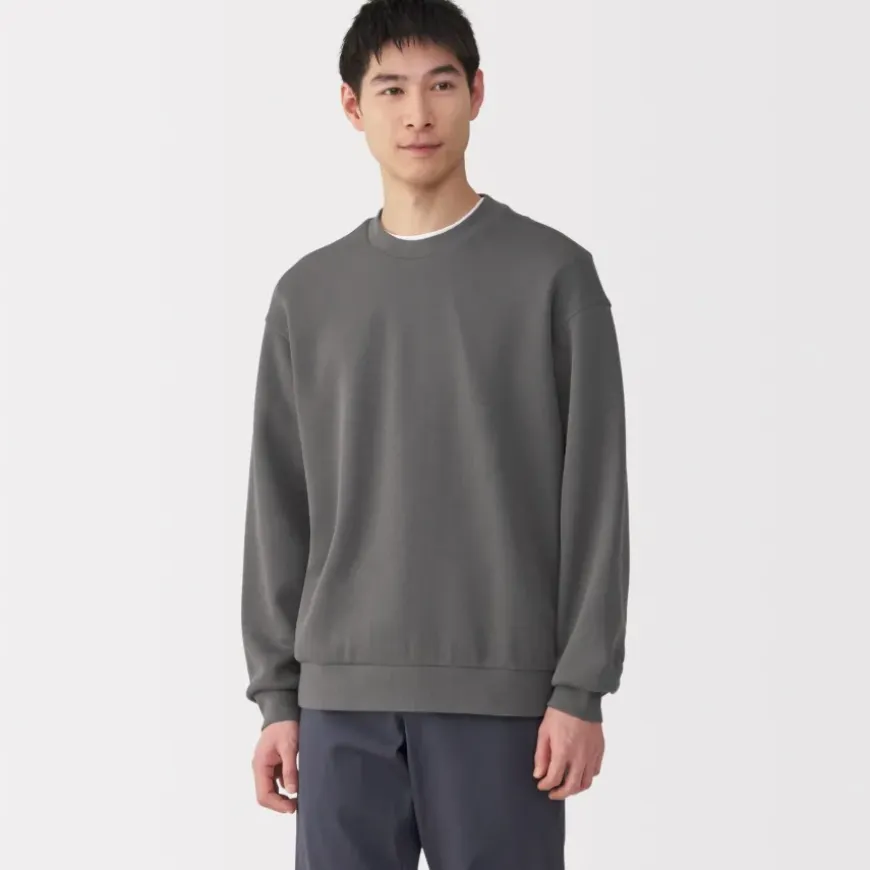 Men's Double Knitted Crew Neck Pullover