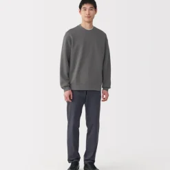 Men's Double Knitted Crew Neck Pullover