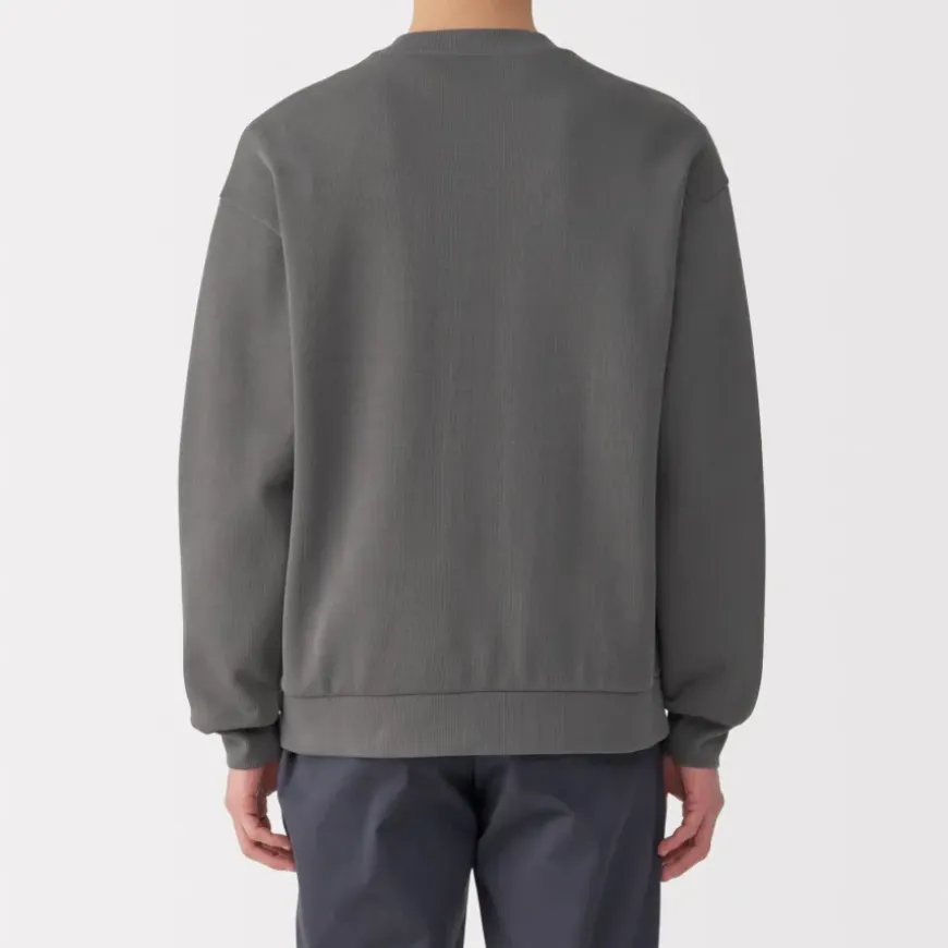 Men's Double Knitted Crew Neck Pullover