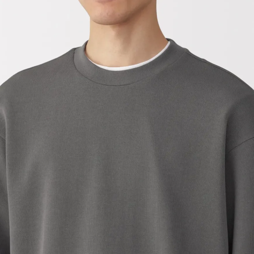 Men's Double Knitted Crew Neck Pullover