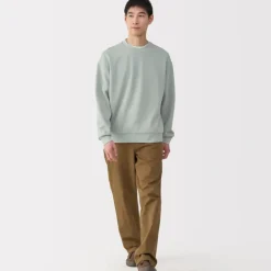 Men's Double Knitted Crew Neck Pullover