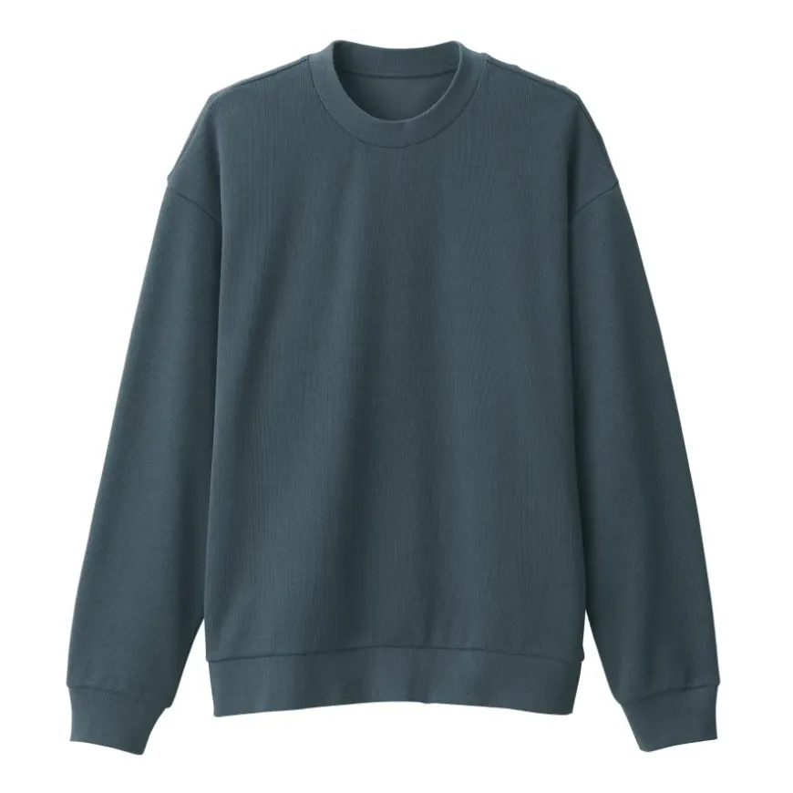 Men's Double Knitted Crew Neck Pullover