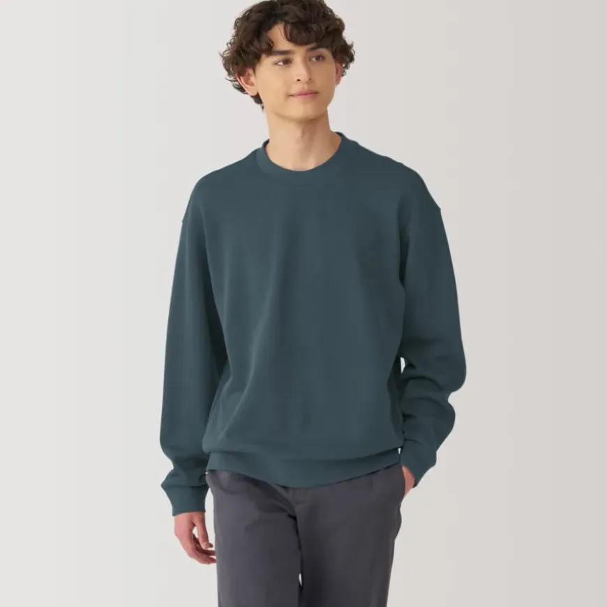 Men's Double Knitted Crew Neck Pullover