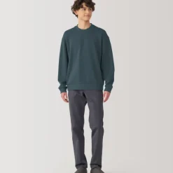 Men's Double Knitted Crew Neck Pullover