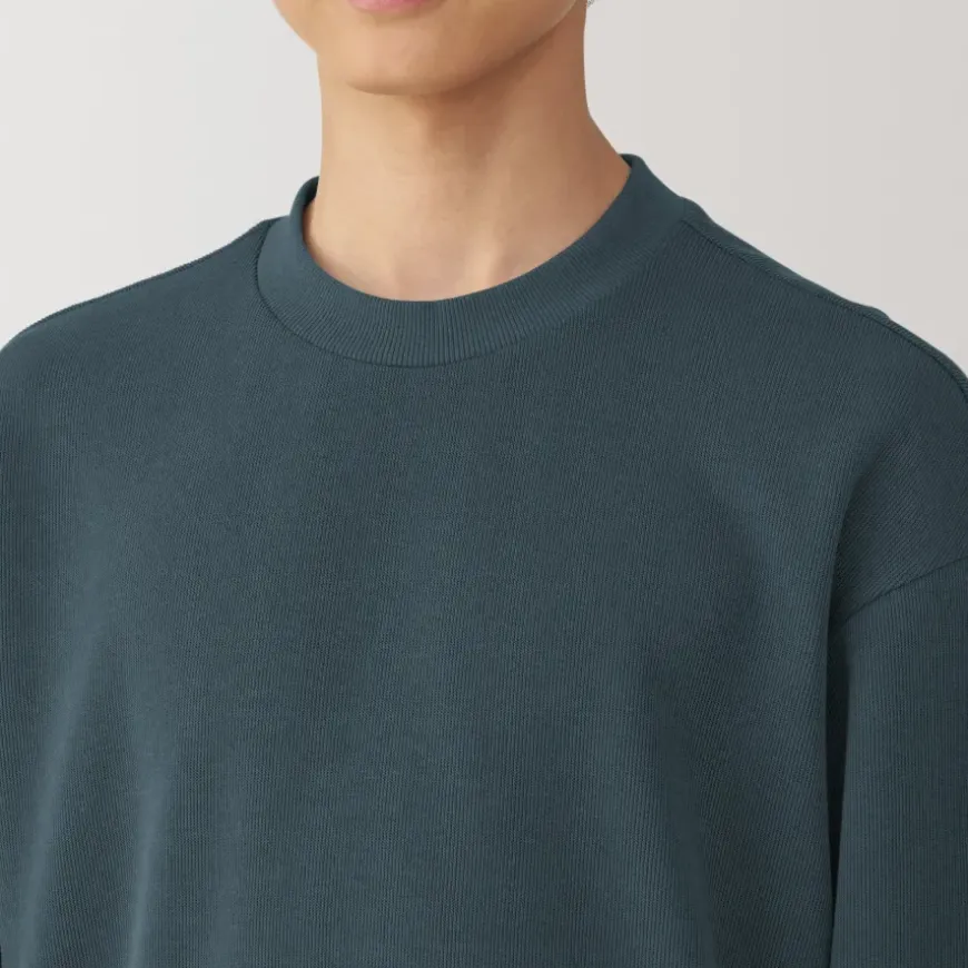 Men's Double Knitted Crew Neck Pullover
