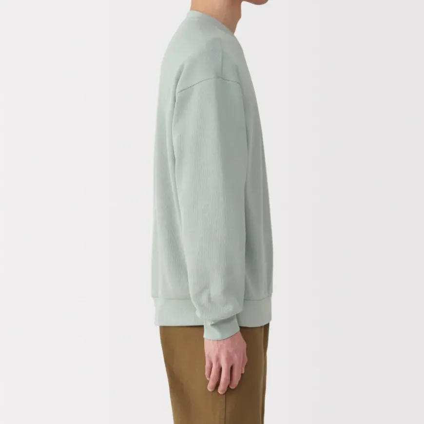 Men's Double Knitted Crew Neck Pullover