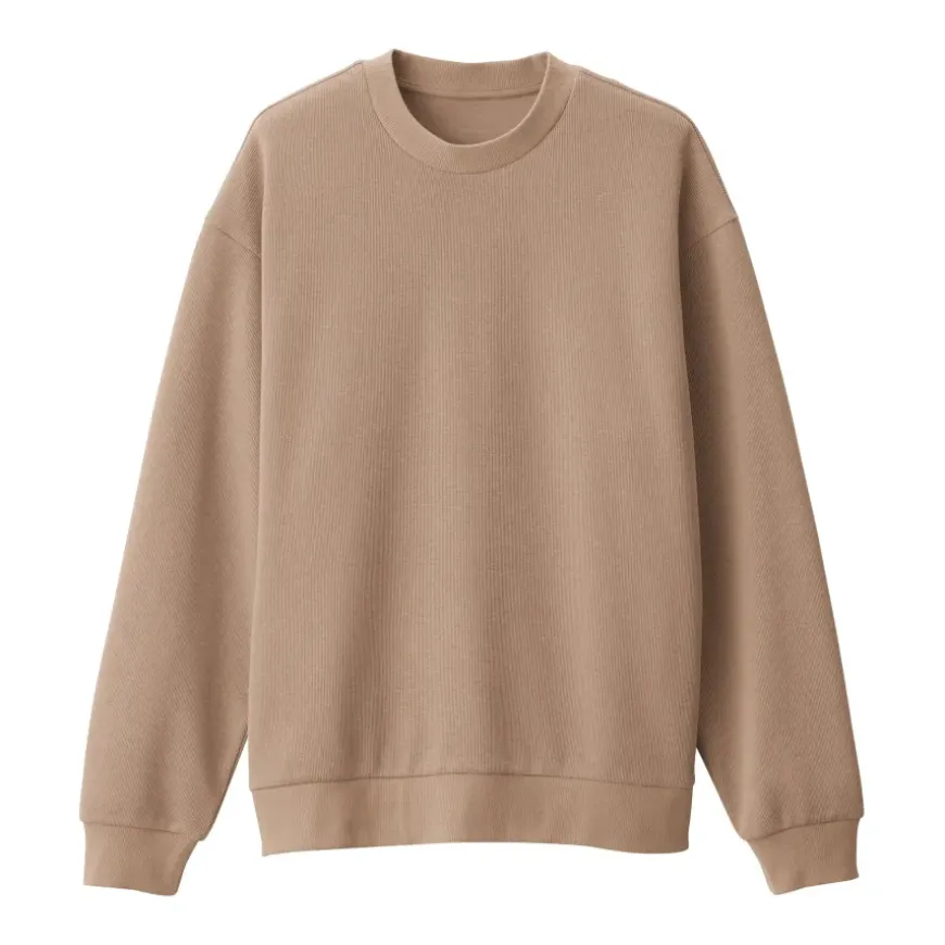 Men's Double Knitted Crew Neck Pullover