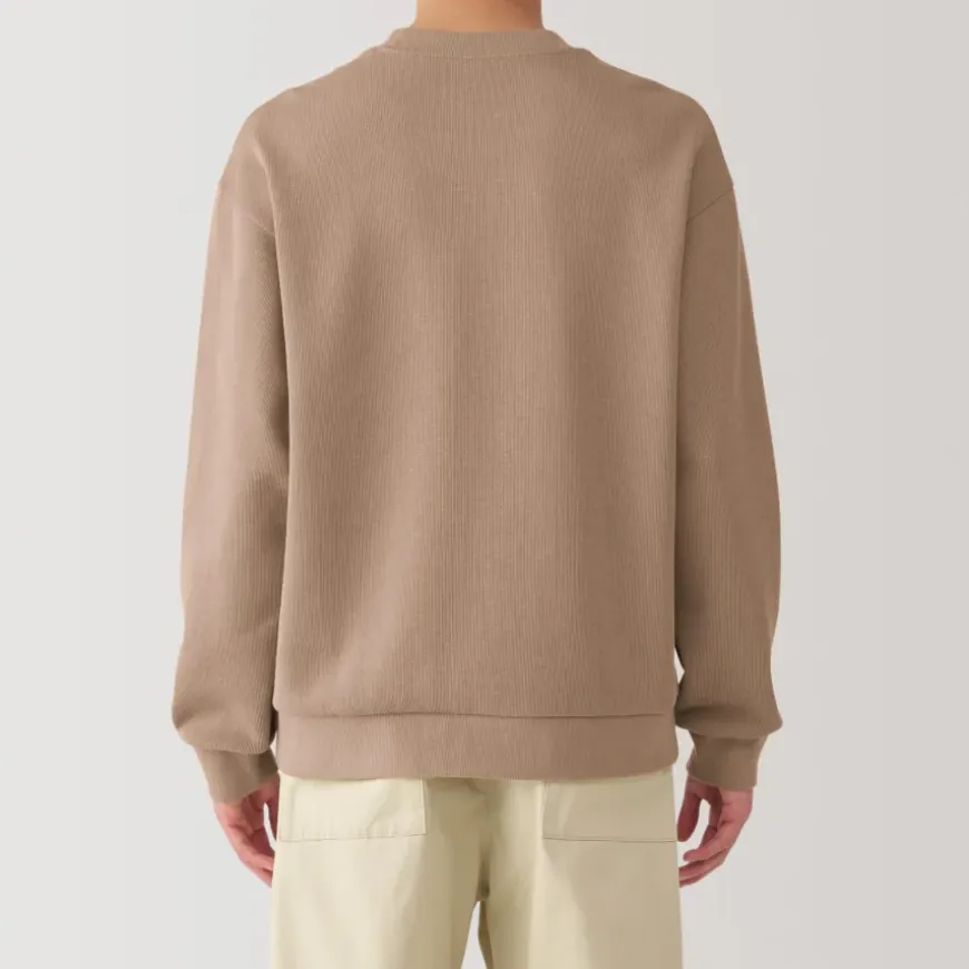 Men's Double Knitted Crew Neck Pullover